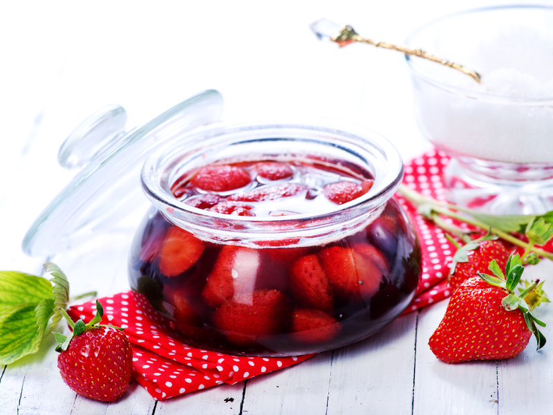 Strawberries in syrup